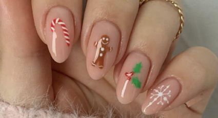 Diseños de uñas para Navidad que puedes hacer en 5 MINUTOS y adelgazan las manos después de los 45