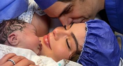 Ximena Navarrete comparte la primera foto del rostro de su hijo para anunciar su llegada